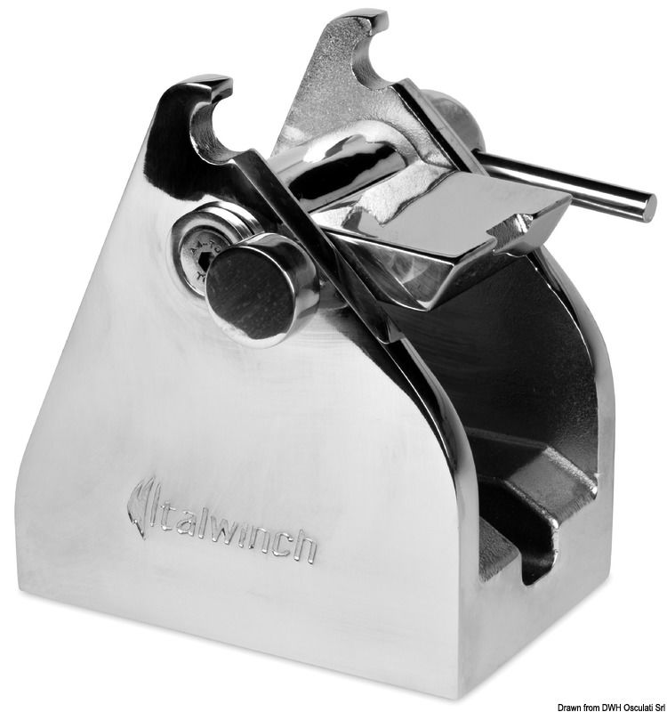 Blocca catena compatibili con le principali catene con diametro da 8 mm a 14 mm con traversino. Sono realizzati completamente in acciaio AISI 316.