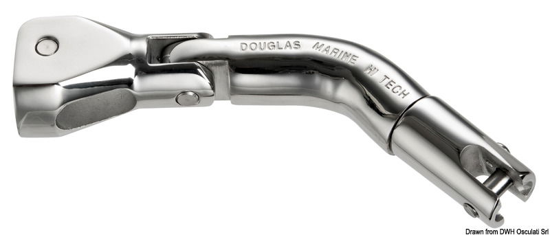 In acciaio inox AISI 316 lucidato. Dotato di doppio snodo per evitare l'effetto braccio di leva con ancora agguantata. Dotato di collegamento all'ancora anti-oscillazione nella risalita nella vicinanze del musone/prua. Viti di sicurezza. Carico laterale 3 volte i giunti standard.