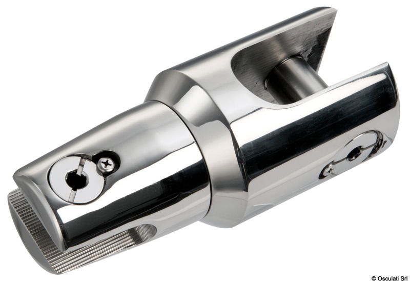 In acciaio inox AISI 316 lucidato.