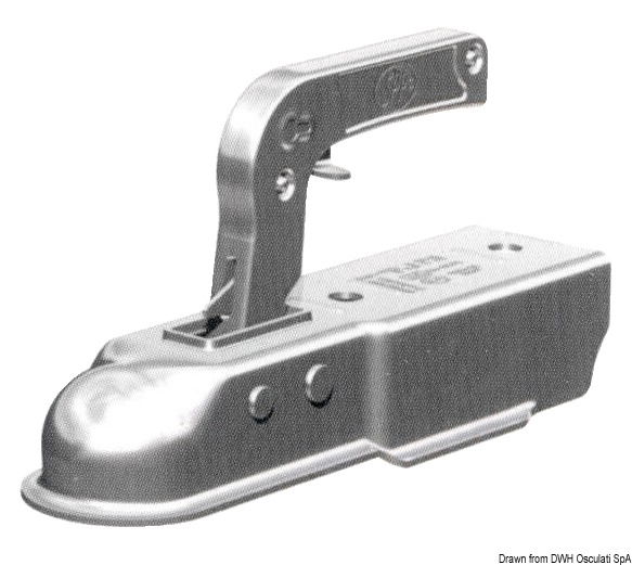 Giunto a sfera universale per tutti i carrelli rimorchio. Disponibile in tutte le misure.