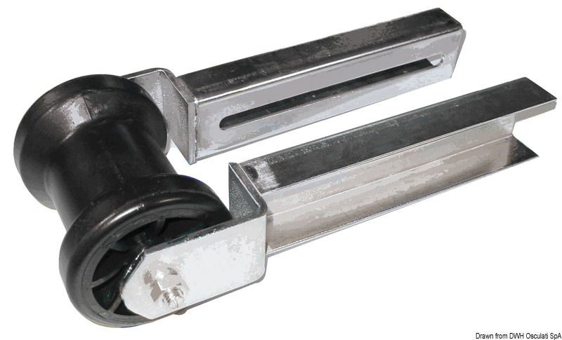 Con staffe regolabili.