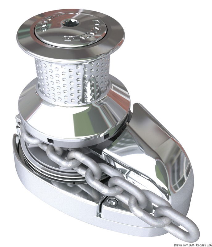 - Riduttore angolare di elevata potenza; - look moderno; - unità di coperta in acciaio inox 316; - predisposto per sensore contacatena; - unità impermeabilizzata IP68.