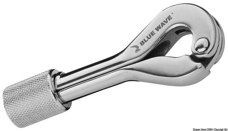 In acciaio inox 316 lucidato.