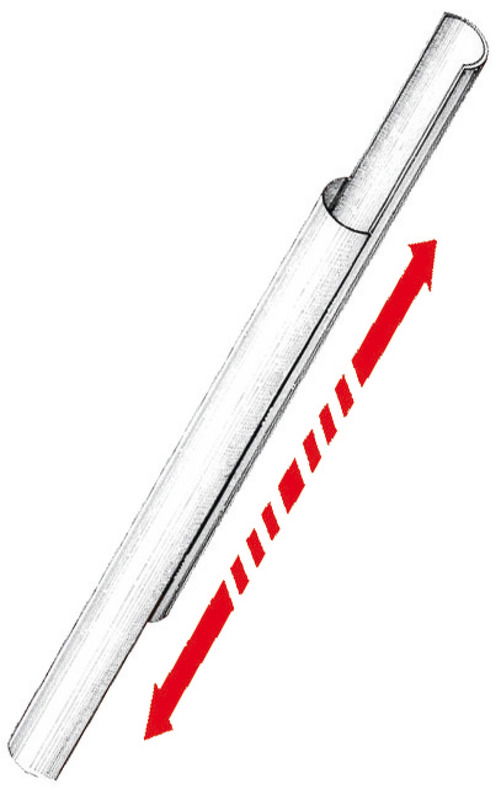 Formato da due metà con incastro a coda di rondine. Cappuccio terminale in nylon nero non incluso. Questo sistema evita di dover smontare la sartia per mettere in opera il profilo. Si possono tagliare secondo necessità. I cappucci vanno fissati con l’apposita spina che serve anche da contenimento della sartia. Il tubo và forato una volta tagliato a misura.