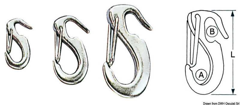 In acciaio inox lucidato.