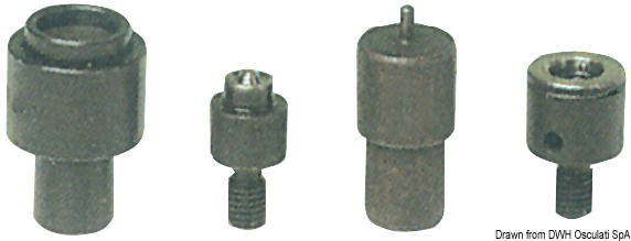 Punch set for snap fasteners