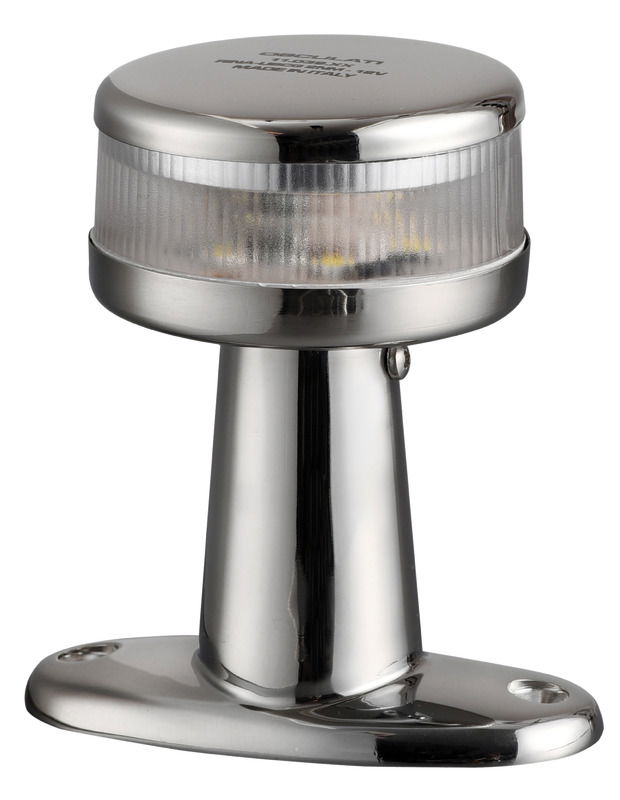 Per scafi < 20 m, certificati COLREG72 e ABYC-C5.Altezza complessiva 100 mm.