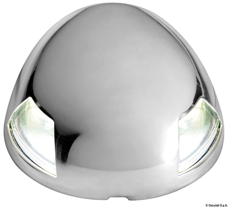 Certificate COLREG72 e ABYC-C5. Completamente in AISI 304 e corpo in policarbonato.