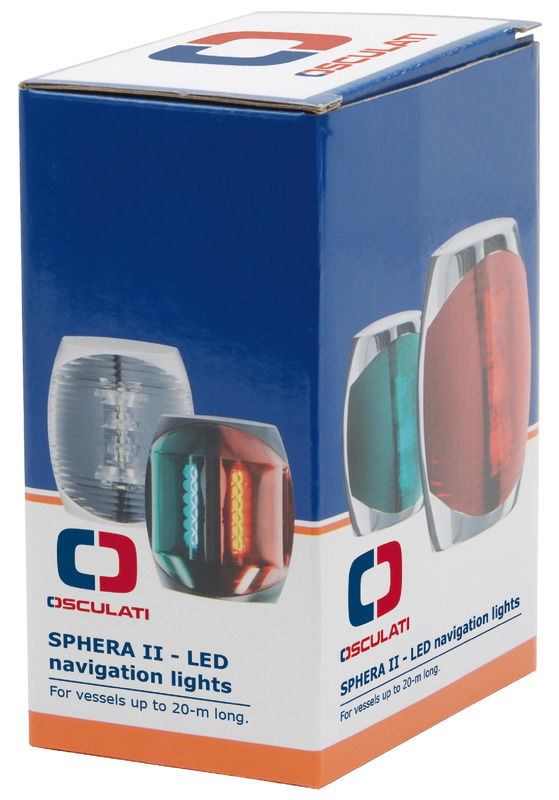 Certificati COLREG72 e ABYC-C5, per imbarcazioni fino a 20 m. Totalmente stagni.