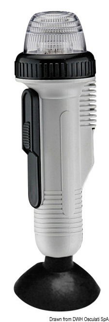 Fanale autonomo con pile a secco. Certificate ABYC-A16.