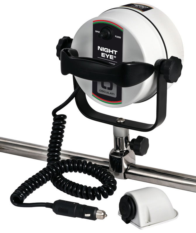 Night Eye light made of chomed brass 12 V