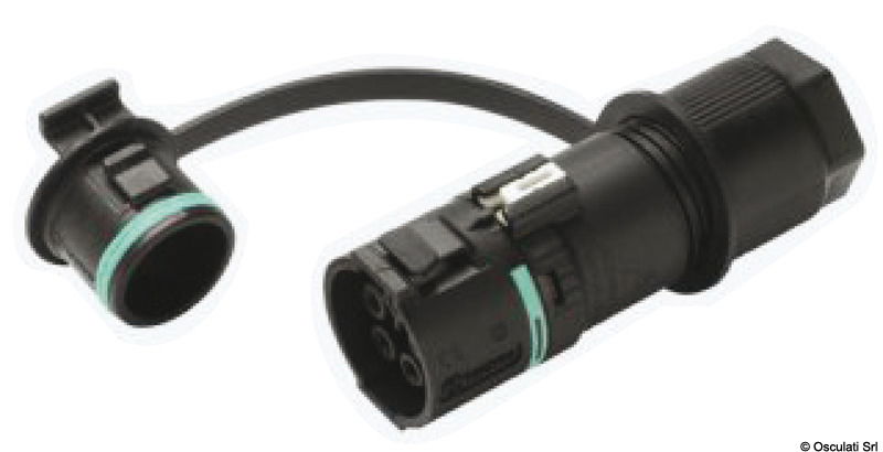 Connessione presa/spina IP68.Montaggio cavi a pressione/scatto, non necessita di utensili.
