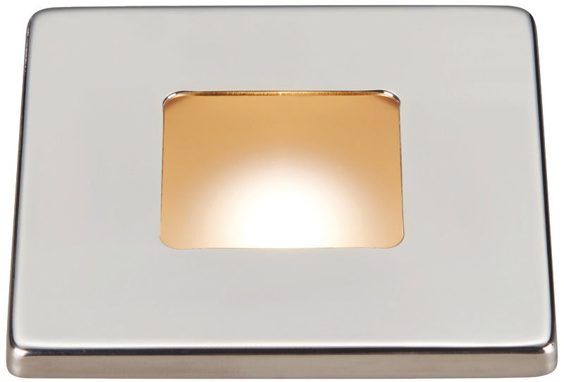 Carcassa in policarbonato completa di ghiera. Lente satinata. Un solo LED centrale. Fissaggio con viti.Tipologia luce:13.490.01/02 con luce fissa o dimmerabile, consultare la tabella per scegliere l'interruttore ideale.13.490.11/12 con luce dimmerabile, con funzione (ON/OFF + dimmer) touch inclusa nel vetro.