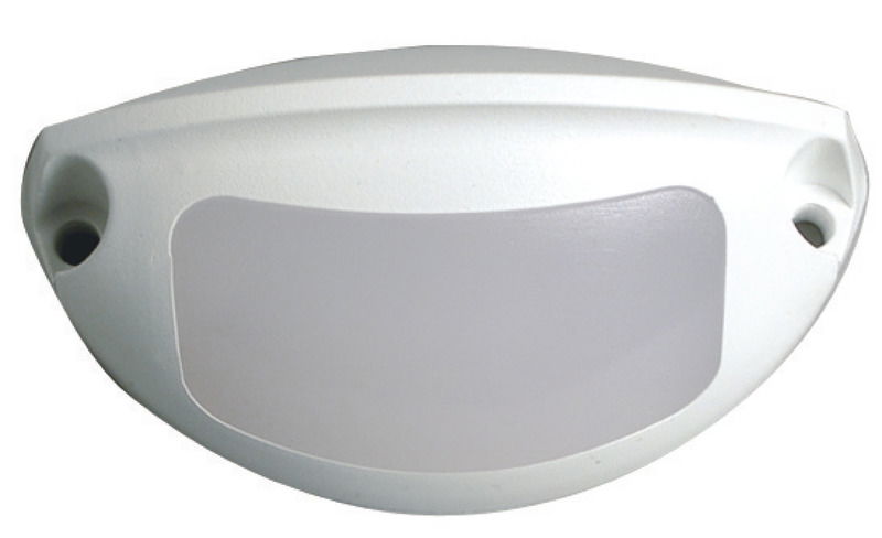 Realizzata per essere installata senza incasso, nelle posizioni ove occorra illuminazione di sicurezza (locali motore, cruscotti, scale ingresso cabina, pozzetti e ripostigli). luran BIANCO totalmente impermeabile e resistente UV.