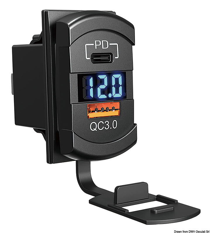 Abbinabile agli interruttori CARLINGSWITCH, Marina R e Marina TOP. Si accoppia a cornici 14.197.xx, tutti i tipi.