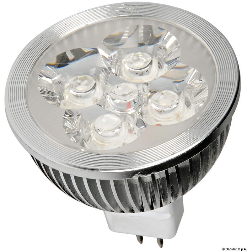 Equipaggata con 4 LED HD.Potenza equivalente a una lampadina 35 W alogena.