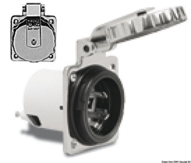 Completamente a tenuta stagna. Fabbricate in termopolimero caricato vetro ad alta resistenza, contatti in ottone nichelato.