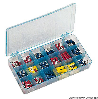 In cassetta, completa di divisori.