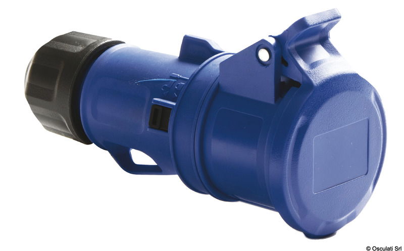 A norme CE. Corpo in policarbonato stabilizzato contro raggi UV entrata con passafilo e fermacavo integrato. Adatte per attacco banchina.