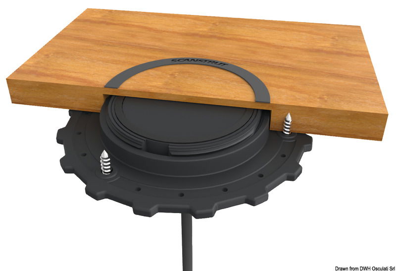 I caricatori ROKK wireless IPX6 12 / 24V (certificati Qi), consentono la ricarica dei telefoni o tablet predisposti semplicemente appoggiandolo sul dispositivo.Disegnati per nautica sono totalmente stagni.Le versione esterna ha (Surface) ha una superficie ad altissimo grado di antiscivolo e resistente agli UV.Sono disponibili in 2 versioni d’installazione (Hidden e Surface) in base all’esigenza e preferenza di montaggio dell’utente.