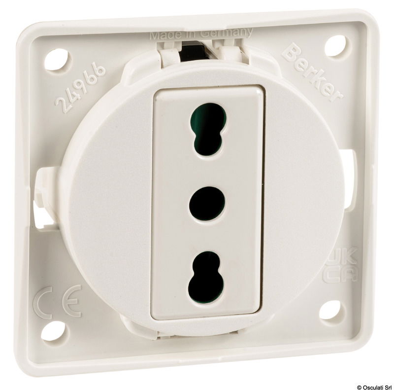 Vengono completati con le cornici di design modello "FLOW" singole o doppie.Cornice singola: 59,5x59,5 mm. Cornice doppia: 59,5x178,5 mm.