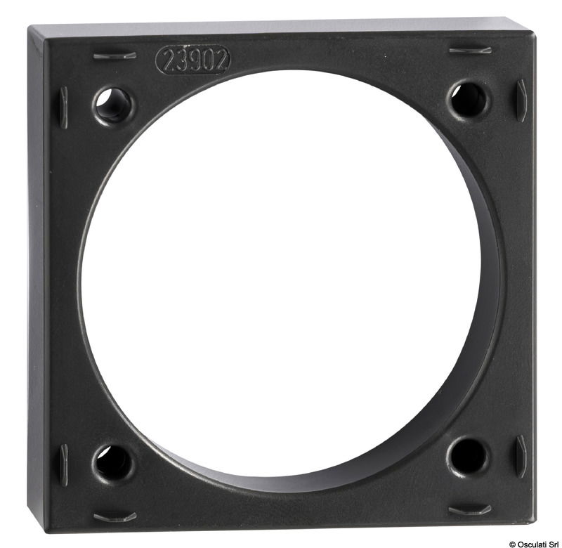 Vengono completati con le cornici di design modello "FLOW" singole o doppie.Cornice singola: 59,5x59,5 mm. Cornice doppia: 59,5x178,5 mm.