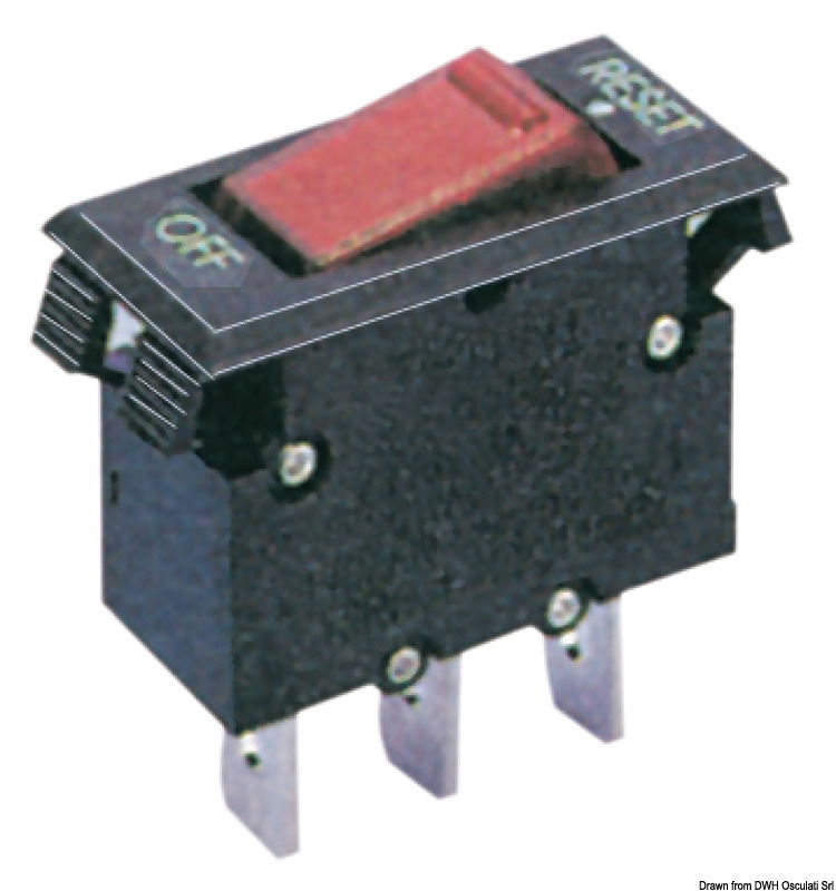 Completi di bascula luminosa, per pannelli elettrici.