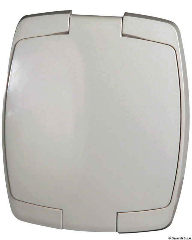 Completa di botolina di chiusura e raccordi per tubi orientabili sul retro.