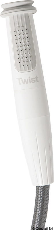 Funzionalità migliorate per la doccia calda/fredda di riferimento nel settore.Disponibile in bianco o nero, con tubo retinato di nuova generazione: più leggero, più flessibile, antimacchia e con uno stivaggio facilitato.Caratteristiche principali:- miscelatore acqua calda/fredda integrato;- compatibilità con impianti Twist già esistenti;- incassi ad angolo di colori abbinati alle pompe;- incasso dritto disponibile cromato;- nuovo attacco universale da ½”.