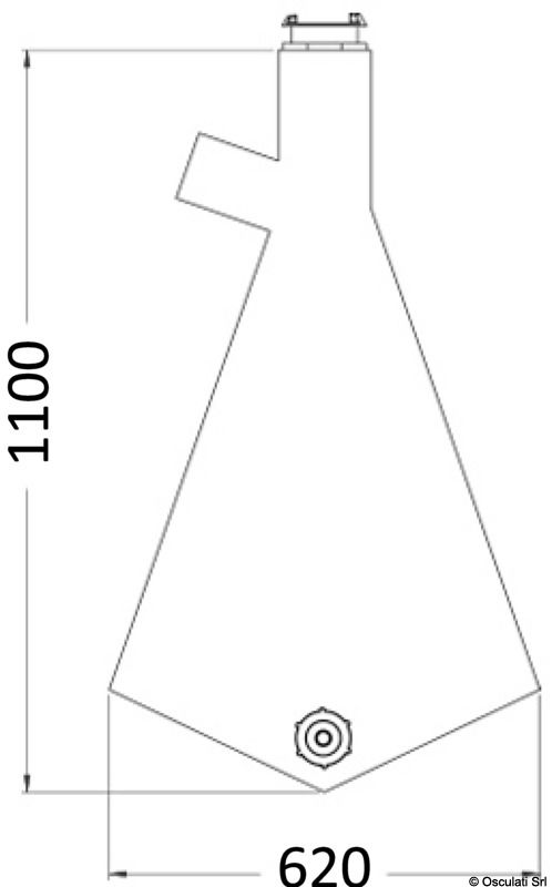 Sacco in PVC per la raccolta del tubo e lo scolo della doccia Saturn, con portagomma di Ø 16mm che permette di drenare eventuali infiltrazioni d’acqua.Si installa facilmente sul retro della base doccia Saturn tramite una fascetta metallica.I due anelli metallici sulla base del sacco permettono di fissarlo allo scafo nella posizione desiderata.