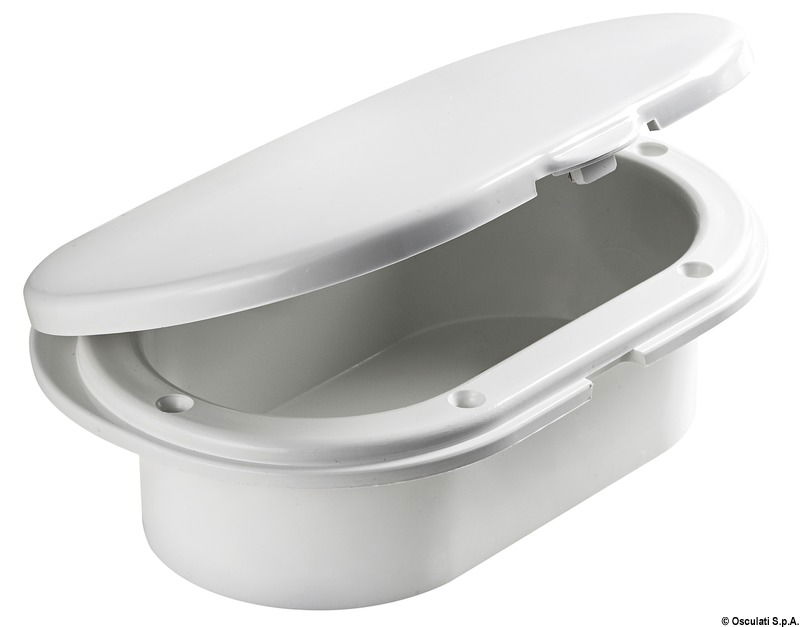 Oval shower enclosure + door rear outlet 185x131