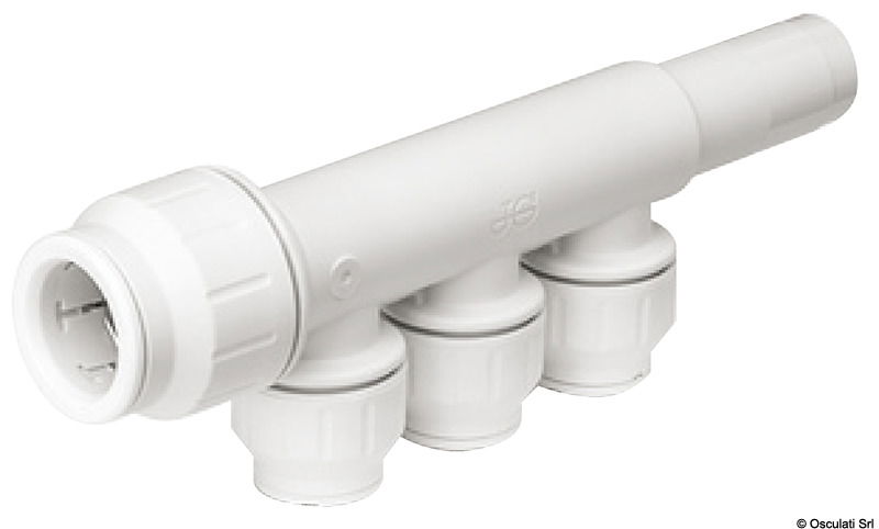 La gamma Speedfit a innesto rapido di John Guest utilizza la tecnologia data dall’azione combinata della pinzetta e della guarnizione.La pinzetta con denti in acciaio inox che aggraffa il tubo e l’O-Ring forniscono così una tenuta ermetica.