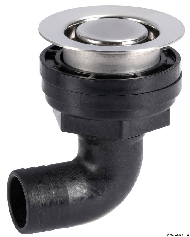 Corpo in fibra acetilica rinforzata. Testa in acciaio inox 316 e filtro removibile.