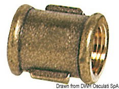 Brass joint sleeve female/female 2"1/2