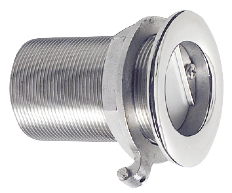 In acciaio inox AISI 316 lucidato a specchio, completi di valvola in gomma bianca e di collegamento di massa.