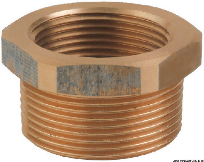 GUIDI bronze M-F connector 1"1/2 x 1"1/4