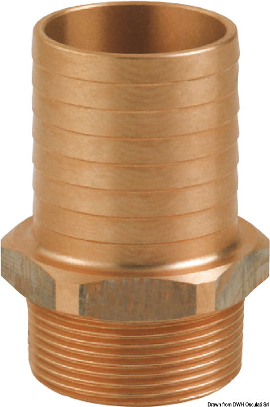 GUIDI bronze male hose connector 1/2" x 20 mm