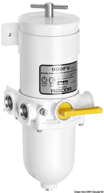 Adatti sia a motori benzina sia gasolio. Servono anche come separatori acqua/carburante con grado di filtrazione 10 micron. Omologati Marine UL.