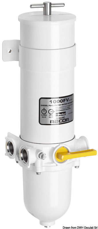 Adatti sia a motori benzina sia gasolio. Servono anche come separatori acqua/carburante con grado di filtrazione 10 micron. Omologati Marine UL.