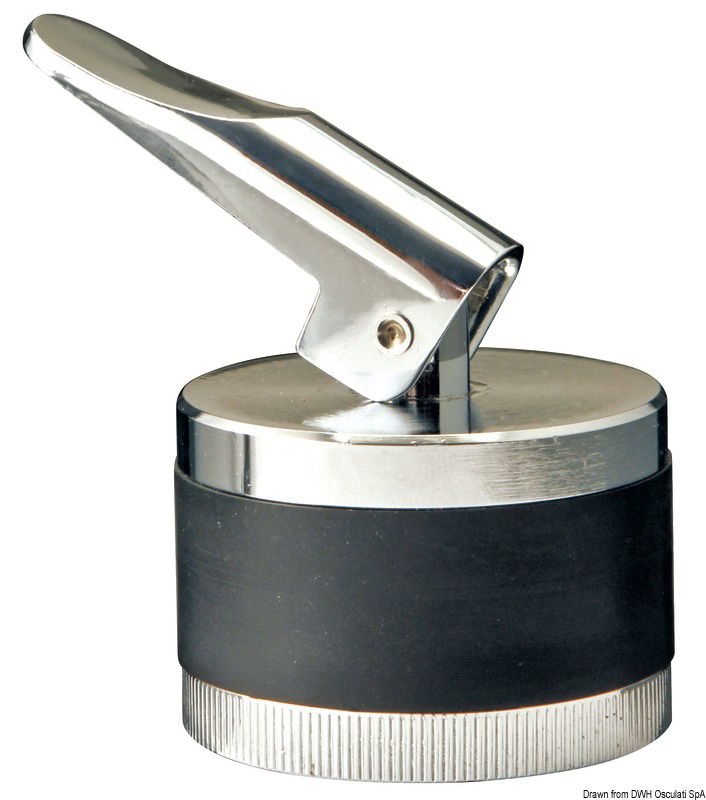 Corpo e leva in ottone cromato.