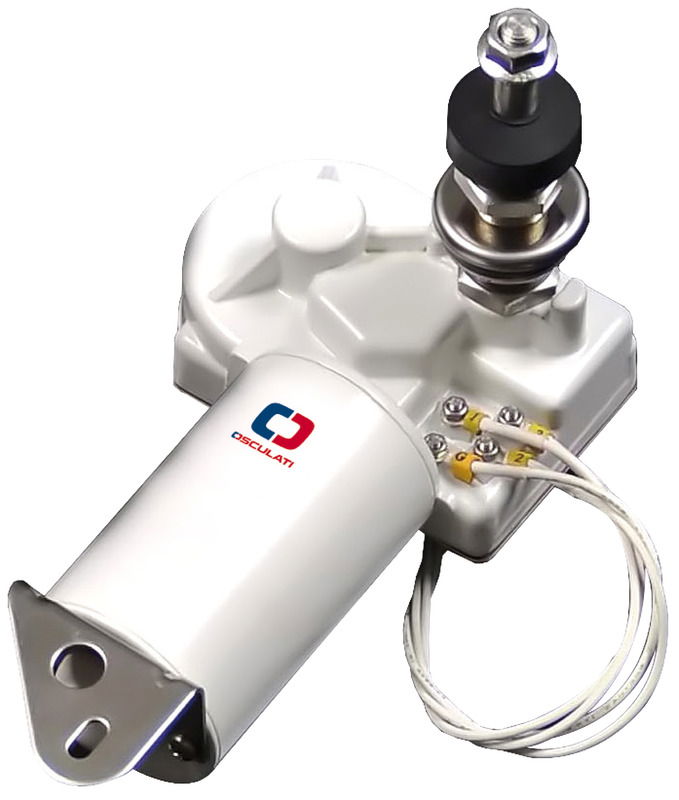 Coppia di lavoro 3,43 Nm, max 12,0 Nm. Alberino di fissaggio lunghezza "L" 48 mm, (altre misure su richiesta). Max rumorosità 55dB. Attacco DIN.