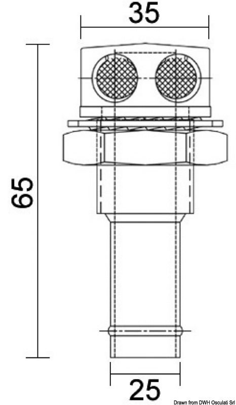 Completo di retina antifiamma e portagomma. Progettato secondo i requisiti prescritti dalla norma UNI EN ISO 21487.