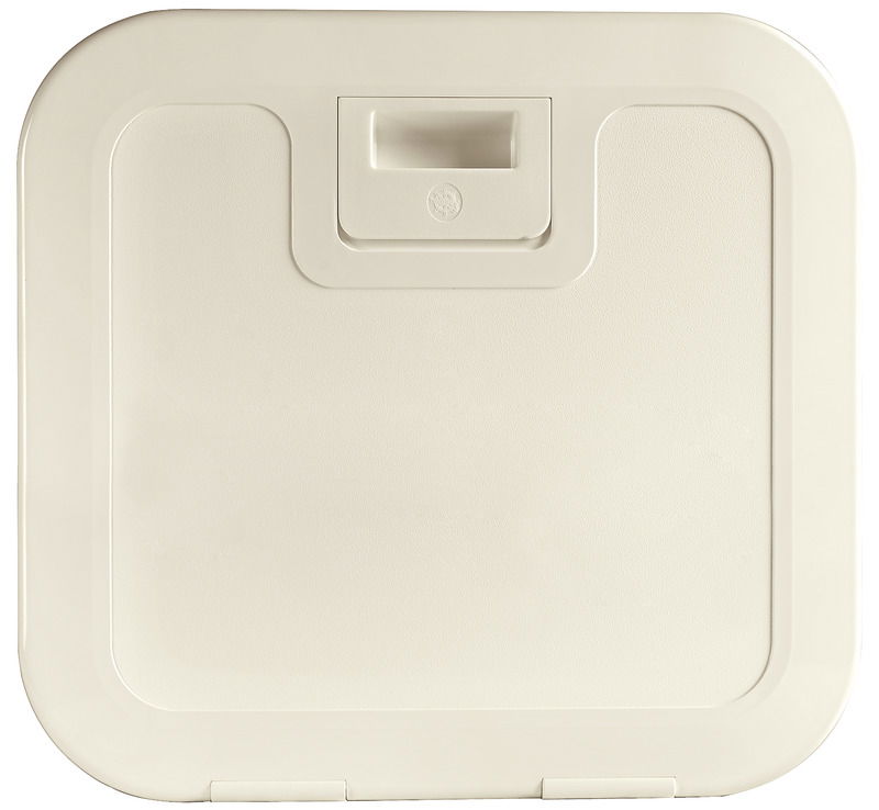 Telaio in ABS bianco, con rete elestica in nylon intrecciato. Dorso autoadesivo, oppure da fissare con 4 viti.