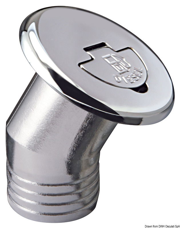 Apertura con leva a scomparsa. Sistema innovativo studiato per evitare l'ingresso dell'acqua. Sporgenza tappo 7 mm.