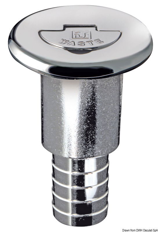 Apertura con leva a scomparsa. Sistema innovativo studiato per evitare l'ingresso dell'acqua. Sporgenza tappo 7 mm.