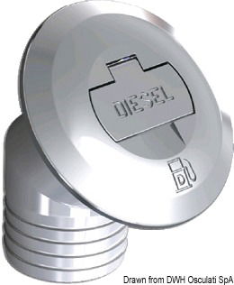 Maniglia di apertura con protezione della chiave. Filetto 1"1/2.