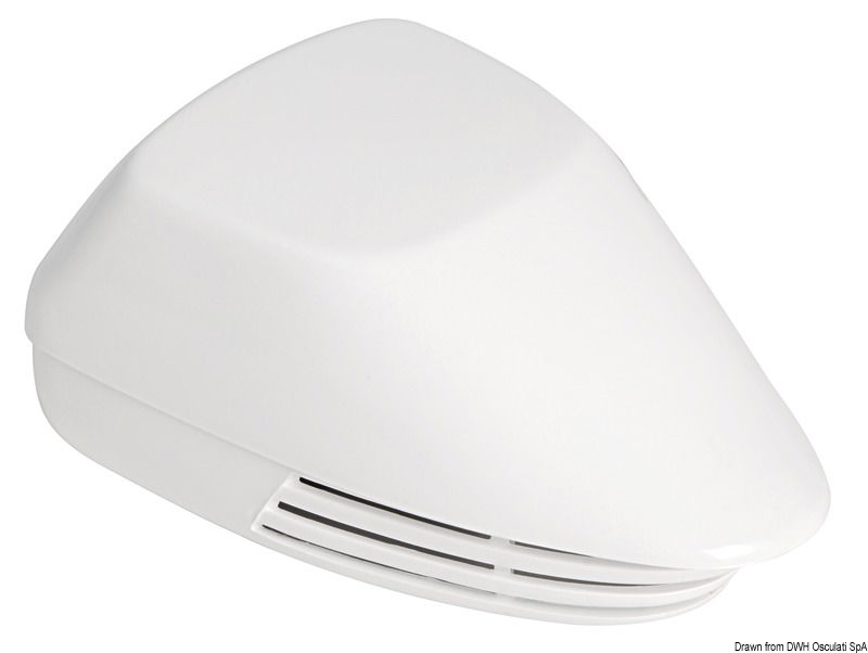 Supporto in acciaio inox. Carcassa in ABS, linea compatta.