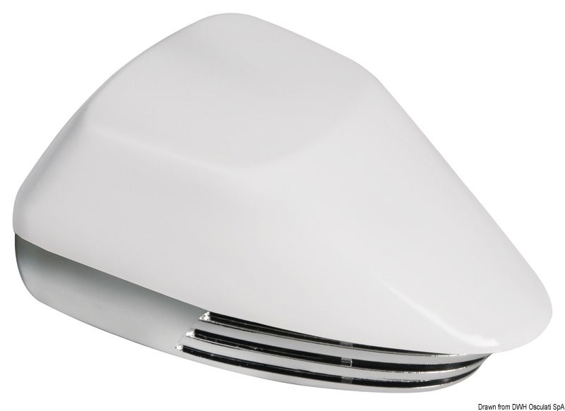 Supporto in acciaio inox. Carcassa in ABS, linea compatta.