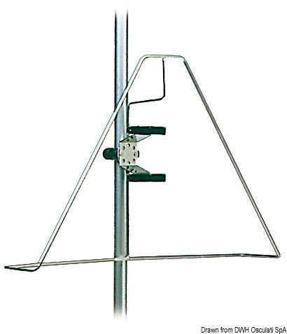 In acciaio inox, completi di braccio per boetta luminosa (30.584.01), sono adatti per tubi Ø da 20 a 25 mm.