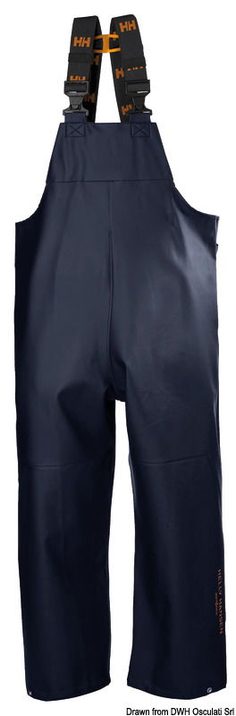 HH Gale Rain BIB trousers navy blue L